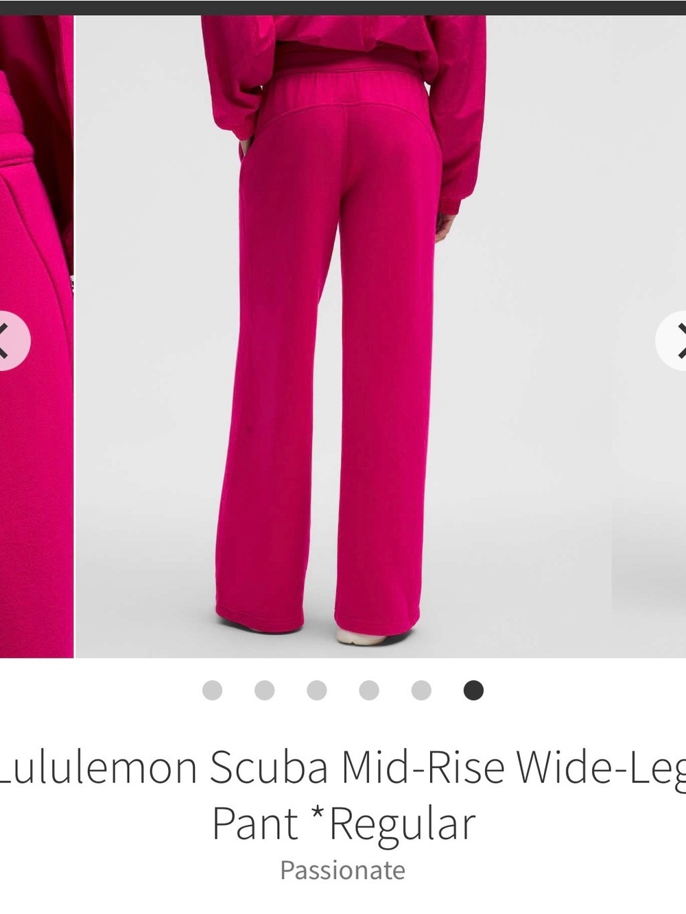 NWT Lululemon Scuba Wide-Leg Pants in Passion Fruit Size M - Picture 3 of 14